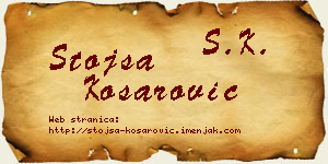 Stojša Košarović vizit kartica